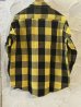 画像2: ALCARZA/HEAVY FLANNEL SHIRT BUFFALO CHECK  YELLOW (2)