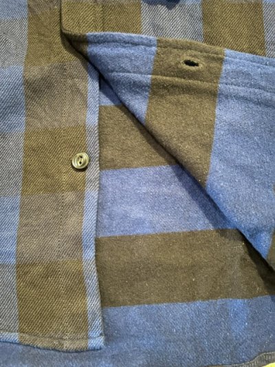 画像5: ALCARZA/HEAVY FLANNEL SHIRT BUFFALO CHECK  BLUE