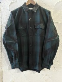 ALCARZA/HEAVY FLANNEL SHIRT BUFFALO CHECK  GREEN