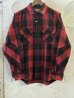 画像1: ALCARZA/HEAVY FLANNEL SHIRT BUFFALO CHECK  RED (1)
