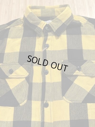 画像3: ALCARZA/HEAVY FLANNEL SHIRT BUFFALO CHECK  YELLOW