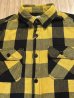 画像3: ALCARZA/HEAVY FLANNEL SHIRT BUFFALO CHECK  YELLOW (3)