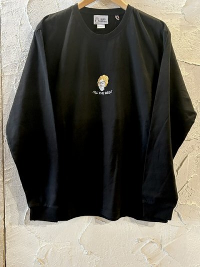 画像1: GYMMASTER/ALL THE BEST EMBROIDERY LST  BLACK