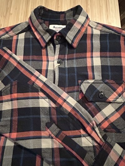 画像4: ALCARZA/HEAVY FLANNEL SHIRT GREEN