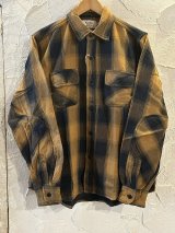 ALCARZA/HEAVY FLANNEL SHIRT OMBRE  BROWN
