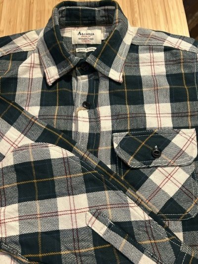 画像4: ALCARZA/HEAVY FLANNEL SHIRT ORANGE