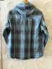 画像2: ALCARZA/HEAVY FLANNEL PARKA OMBRE BLUE (2)