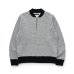 画像1: RATS/HALF ZIP UP SWEAT  H.GRAY (1)