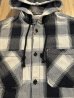 画像3: ALCARZA/HEAVY FLANNEL PARKA OMBRE BLACK (3)