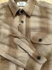 画像3: ALCARZA/HEAVY FLANNEL SHIRT OMBRE BEIGE (3)