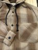 画像4: ALCARZA/HEAVY FLANNEL PARKA OMBRE BEIGE (4)