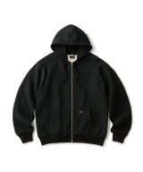 FTC/THERMAL LINED ZIP UP HOODY  BLACK