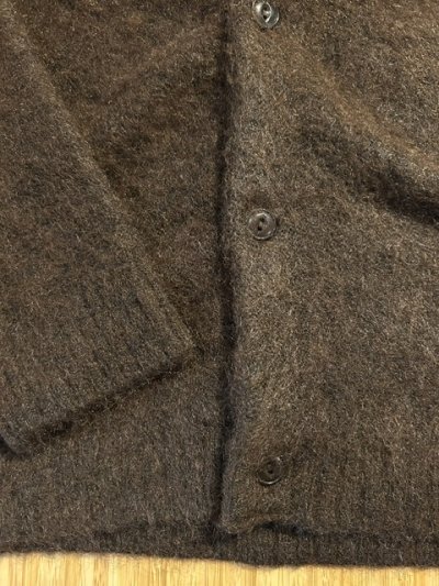 画像4: ALCARZA/MOHAIR LIKE CARDIGAN  BROWN