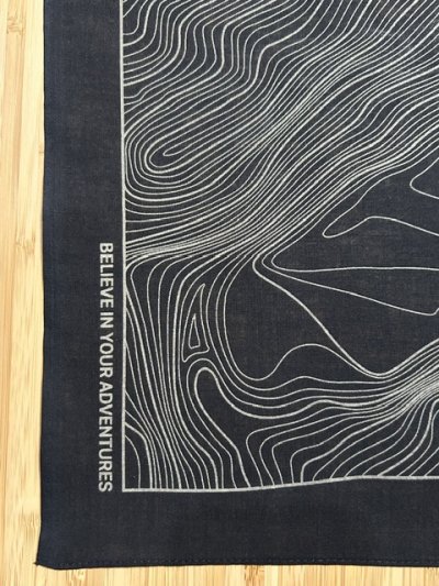 画像4: NANGA/PARBAT CONTOUR MAP BANDANA  BLACK