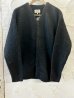 画像1: ALCARZA/MOHAIR LIKE CARDIGAN  BLACK (1)