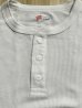 画像3: HANES/THERMAL HENLEY NECK  LS T  WHITE(NATURAL) (3)