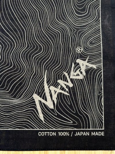 画像3: NANGA/PARBAT CONTOUR MAP BANDANA  BLACK