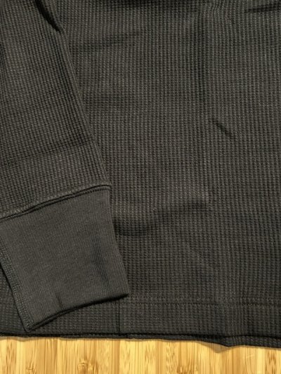 画像5: HANES/BEEFY THERMAL HENLEY NECK  LS T  BLACK