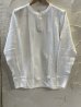 画像1: HANES/BEEFY THERMAL HENLEY NECK  LS T  WHITE (1)