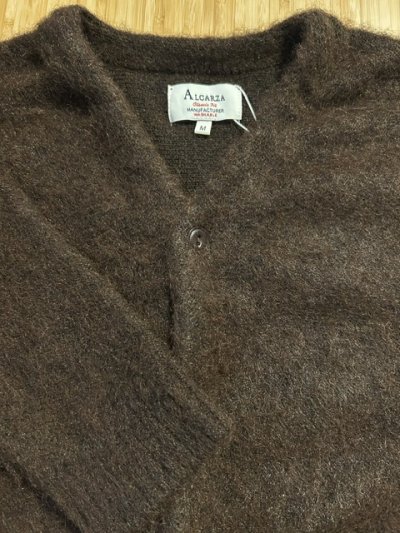 画像3: ALCARZA/MOHAIR LIKE CARDIGAN  BROWN