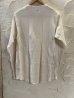 画像2: HANES/THERMAL HENLEY NECK  LS T  WHITE(NATURAL) (2)