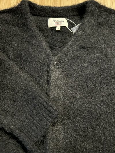 画像4: ALCARZA/MOHAIR LIKE CARDIGAN  BLACK