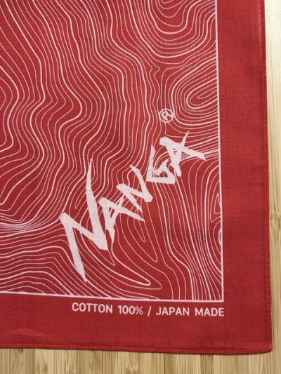 画像3: NANGA/PARBAT CONTOUR MAP BANDANA  RED