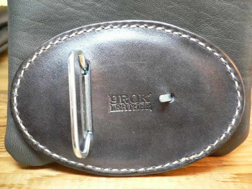 他の写真1: GROK LEATHER/ROSE LEATHER BUCKLE  BLACK