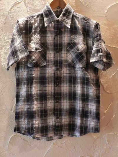 画像1: ☆SALE 50%OFF☆ BLACK EDITION/CHECK SHIRTS  BLACKxGRAYxWHITE