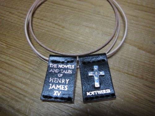 他の写真1: ROTTWEILER/LEATHER NECKLACE  BEIGE