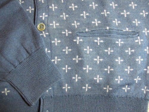 他の写真3: （SALE 40%OFF) A GOODTIME PRODUCTION/KNIT CARDIGAN SUCIDAL CROSS JACQUARD NAVY