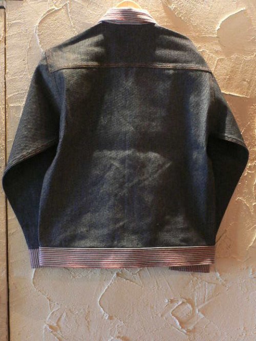 他の写真1: (SALE 35%OFF) SEVENTY FOUR/STRIPED DENIM ZIP UP ENGINNER JKT   INDxRED