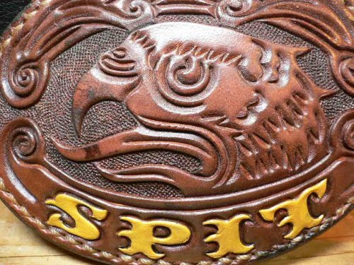 他の写真2: GROK LEATHER/SPIT LEATHER BUCKLE  DARK BROWN