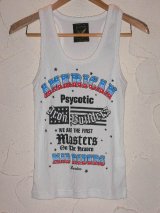 ☆SALE 50%OFF☆ BURDEN/AMERICAN TANK TOP　WHITE