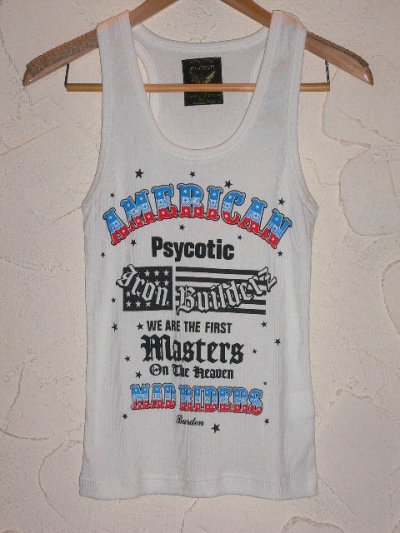 画像1: ☆SALE 50%OFF☆ BURDEN/AMERICAN TANK TOP　WHITE