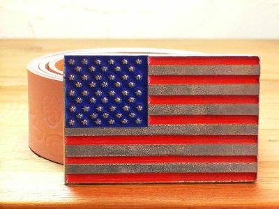 画像1: (SALE 30%OFF)AMERICAN  BUCKLE/US FLAG  PINK