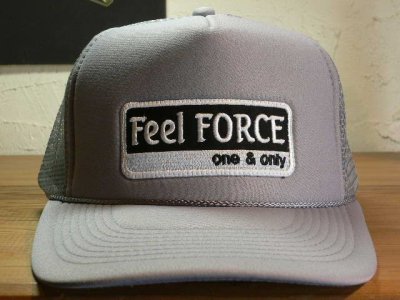 画像1: Feel FORCE/ONE&ONLY MESH CAP  GRAYxWHITE