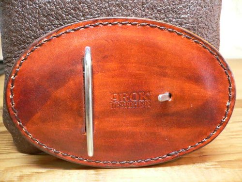 他の写真1: (SALE 35%OFF) GROK LEATHER/ROSE LEATHER BUCKLE  L.BROWN