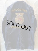 A GOODTIME PRODUCTION/FFA ENGINEER JACKET COAT  AGINGNAVY