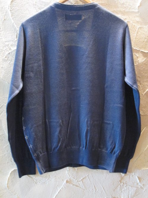 他の写真1: （SALE 40%OFF) A GOODTIME PRODUCTION/KNIT CARDIGAN SUCIDAL CROSS JACQUARD NAVY