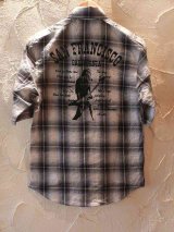 ☆SALE 55%OFF☆ BURDEN/CHECK SHIRTS  BLACKxGRAYxWHITE