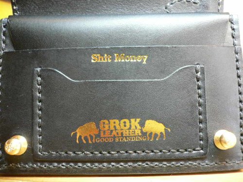 他の写真2: GROK LEATHER/SPIT WALLET  BLACK