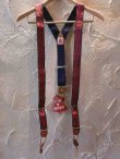 画像1: (DEAD STOCK)COREFIGHTER/SUSPENDERS  NAVYxREDxBROWN