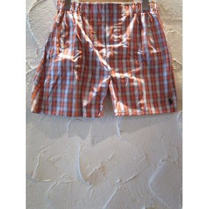 画像: RALPH LAUREN/WOVEN BOXER  ORANGExWHITE