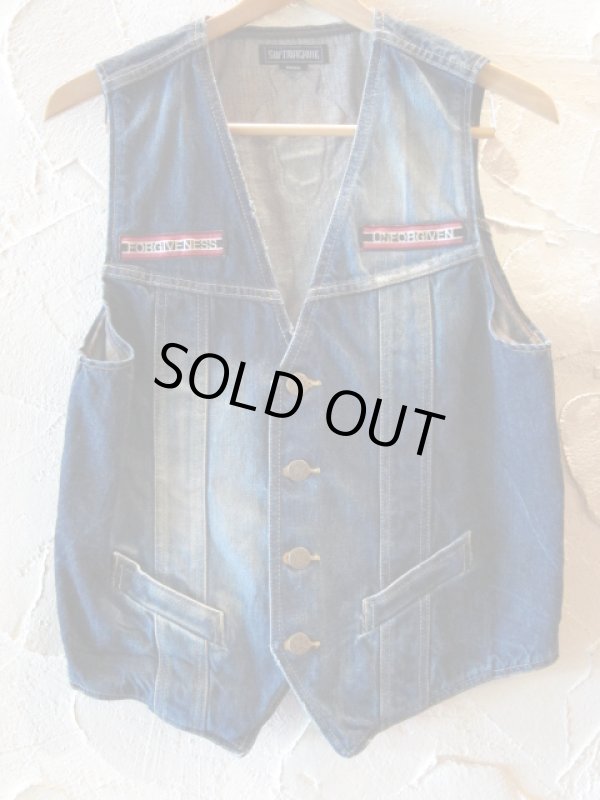 画像1: SOFTMACHINE/JUDEMENT VEST USED DENIM