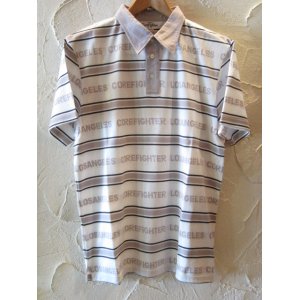 画像: (SALE 30%OFF) COREFIGHTER/BORDER UNIFORM POLO　WHITEｘGRAY