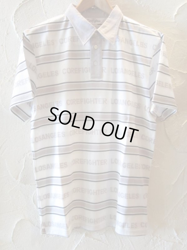 画像1: COREFIGHTER/BORDER UNIFORM POLO　WHITEｘGRAY