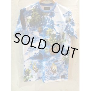 画像: COREFIGHTER/HAWAIIAN PRINT POCKET T  BLUE