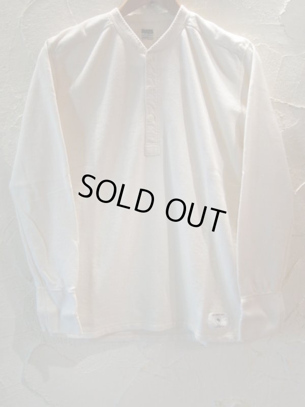 画像1: RATS/INLAY HENLEY NECK  ECRU