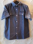 画像2: GROOVER GRAND/BACK EMBROIDERY CHAMBLAY SHIRTS  BLUE